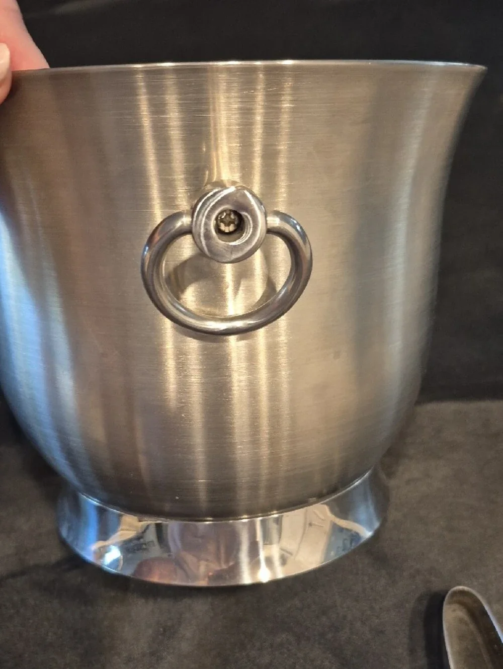 Princess House Stainless Steel 3.5 Quart Ice Bucket with Tongs